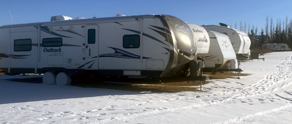 Winter Trailer Storage in Sherwood Park, Alberta